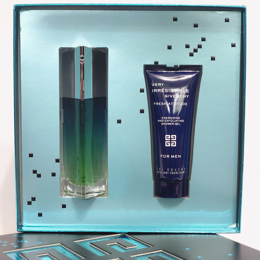 Givenchy Very Irresistible Fresh Attitude 2PCs set, 1.7 EDT spray + 2.5 oz Gel - Vintage Rage