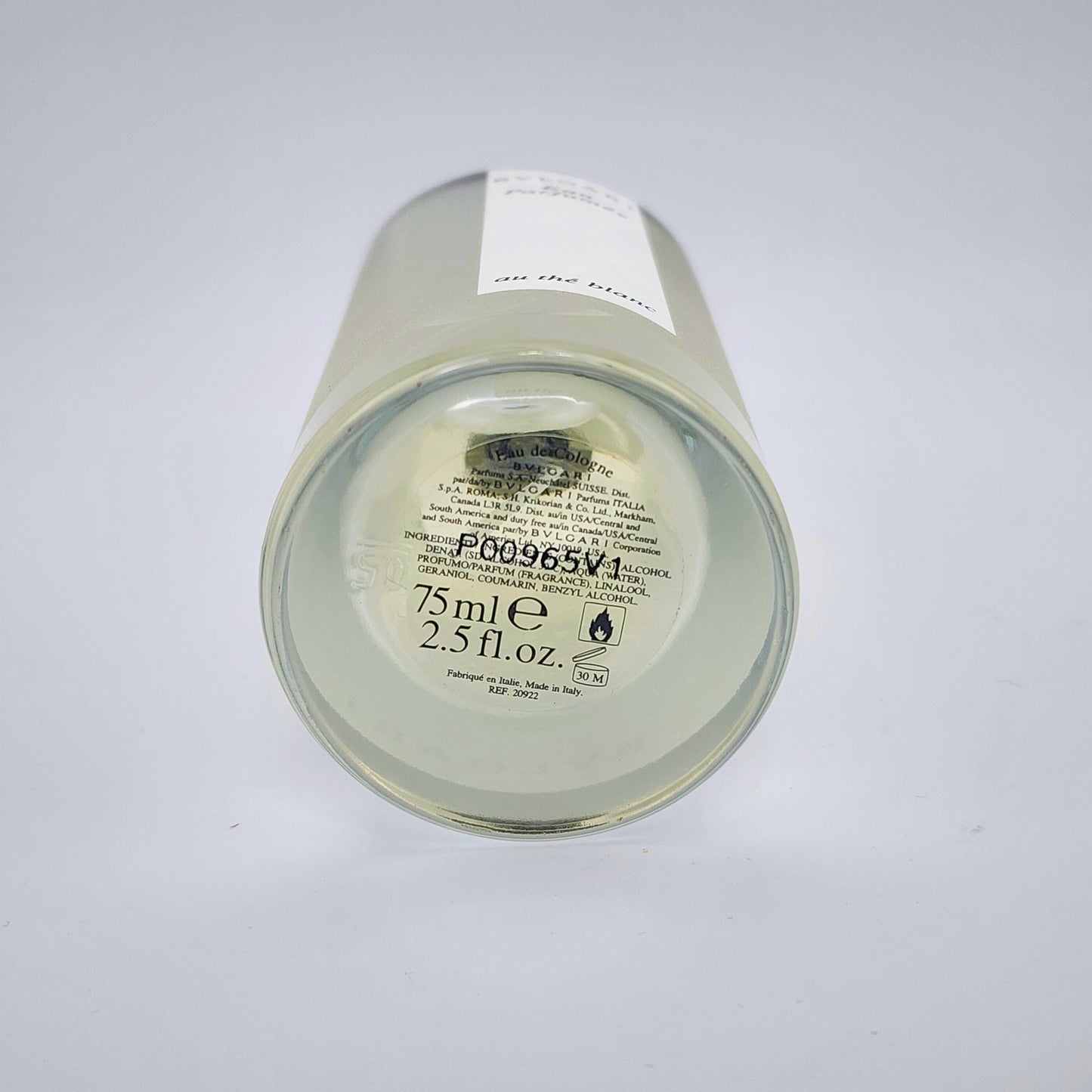 Bvlgari au the blanc for Women 2.5 fl.oz / 75 ml Eau Parfumee Spray - NoCap