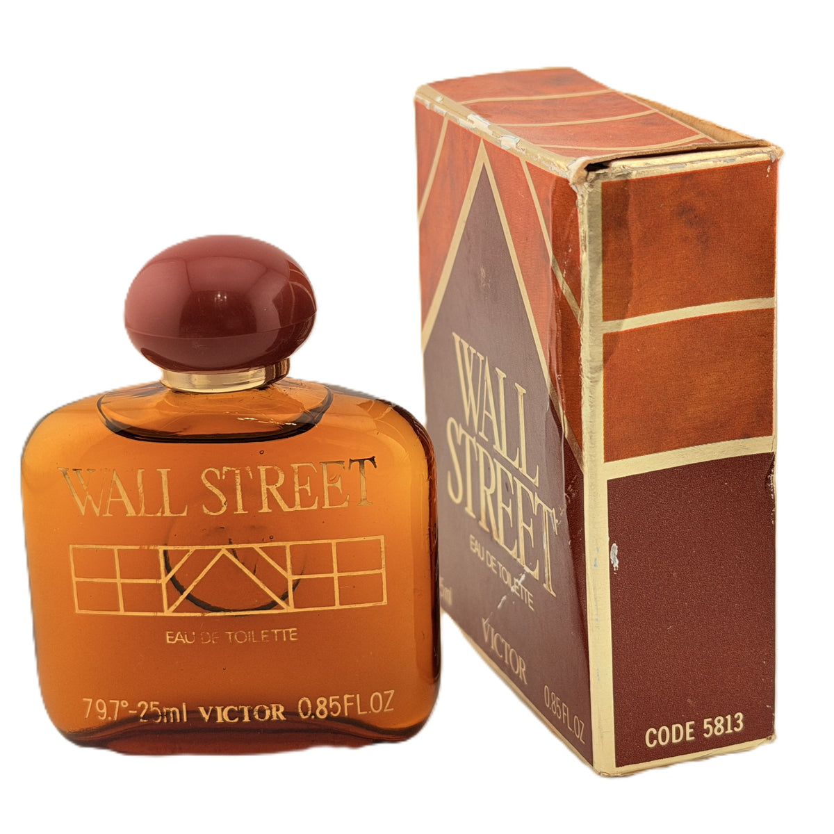 💹 VINTAGE & Ultra-Rare: Wall Street by Victor of Milano 0.85 fl.oz / 25 ml EDT Splash | Unused | Collectible 1980s Italian Masculine