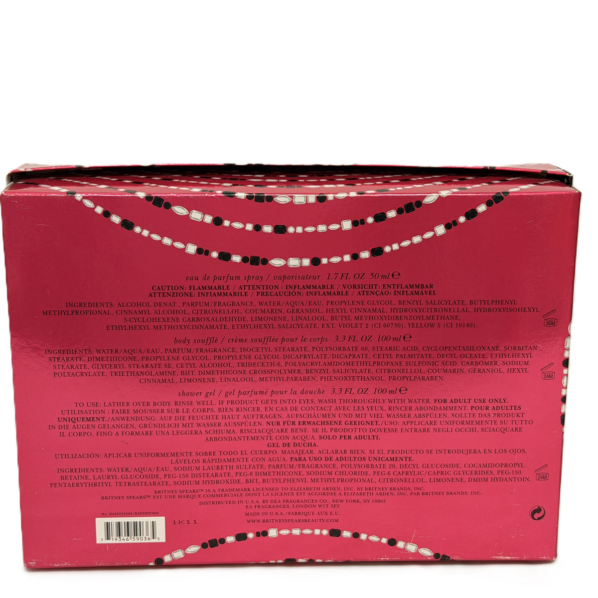 Cosmic Radiance by Britney Spears for Women 3-Piece Gift Set | Vintage Rare | EDP + Body Soufflé + Shower Gel