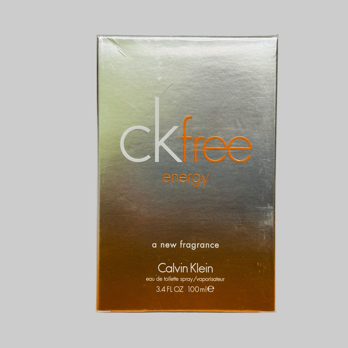 CK FREE ENERGY * Calvin Klein 3.4 oz / 100 ml Eau De Toilette (EDT) Men Cologne