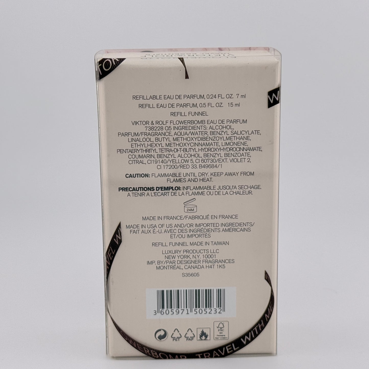 Flowerbomb Viktor and Rolf Duo women set 0.24 + 0.5 oz EDP + Refill Funnel