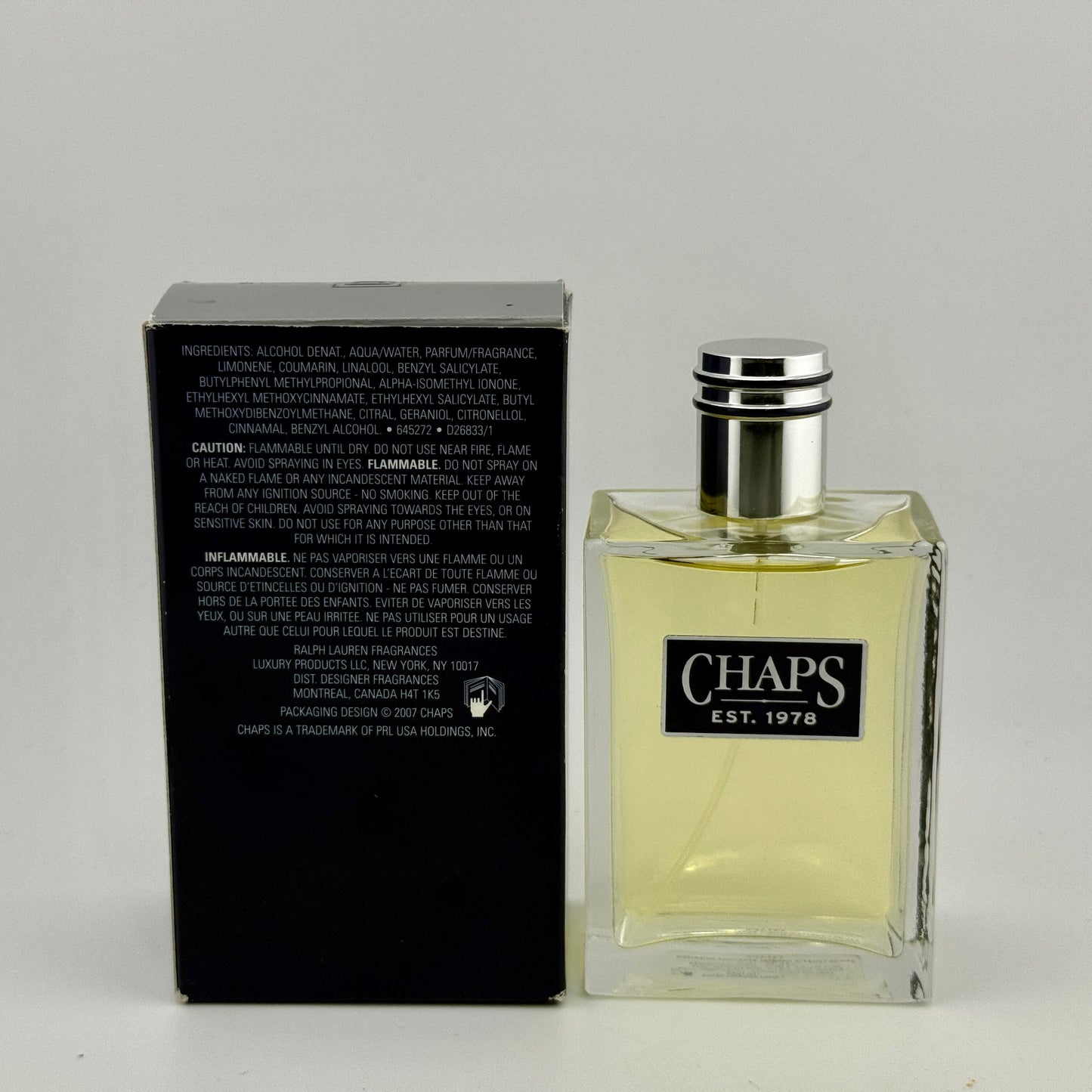 Chaps Est. 1978 by Ralph Lauren Men 3.4 fl.oz / 100 ml Eau de toilette spray - vintage
