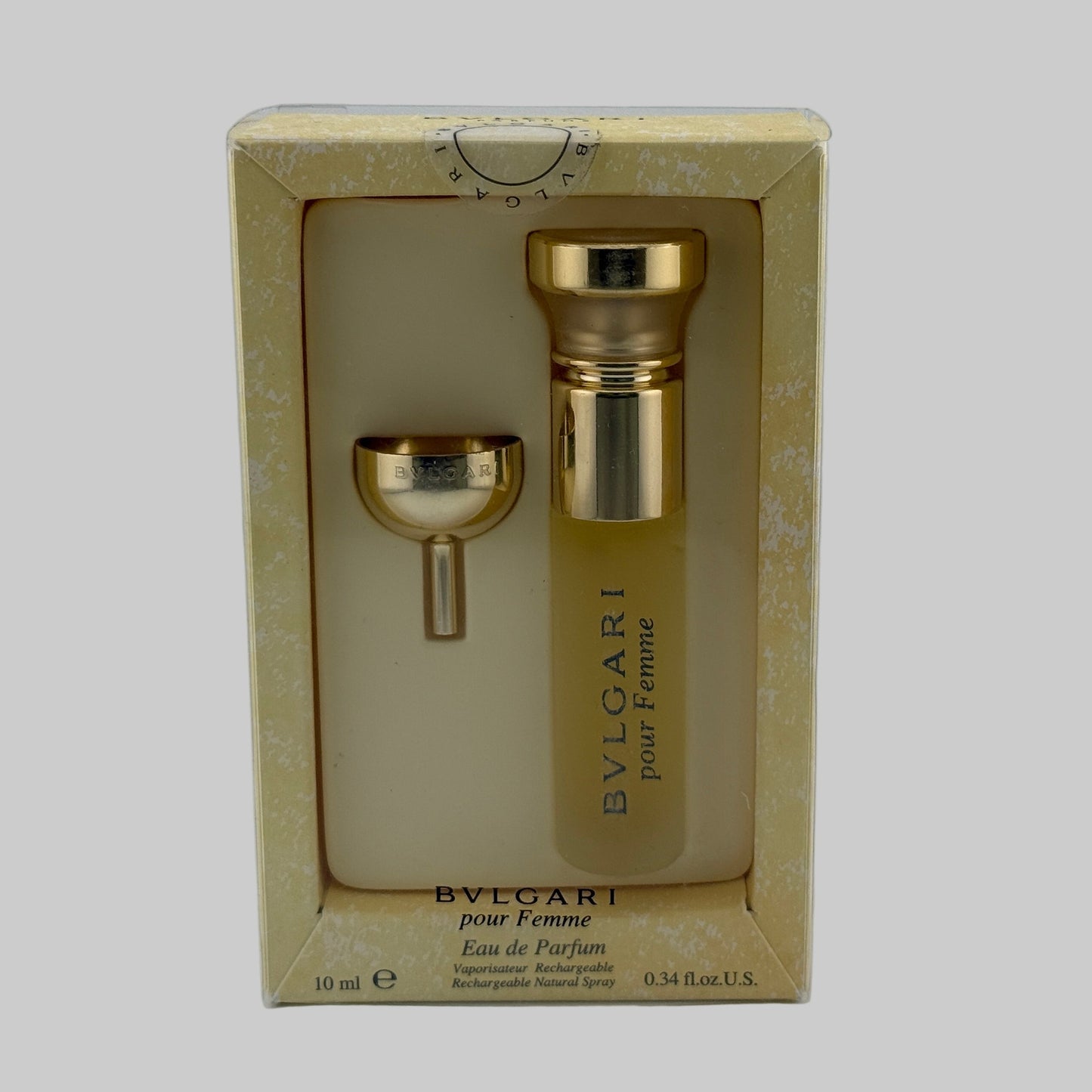 Bvlgari Pour Femme Women, 0.34 fl.oz / 10 ml EDP Rechargeable Spray