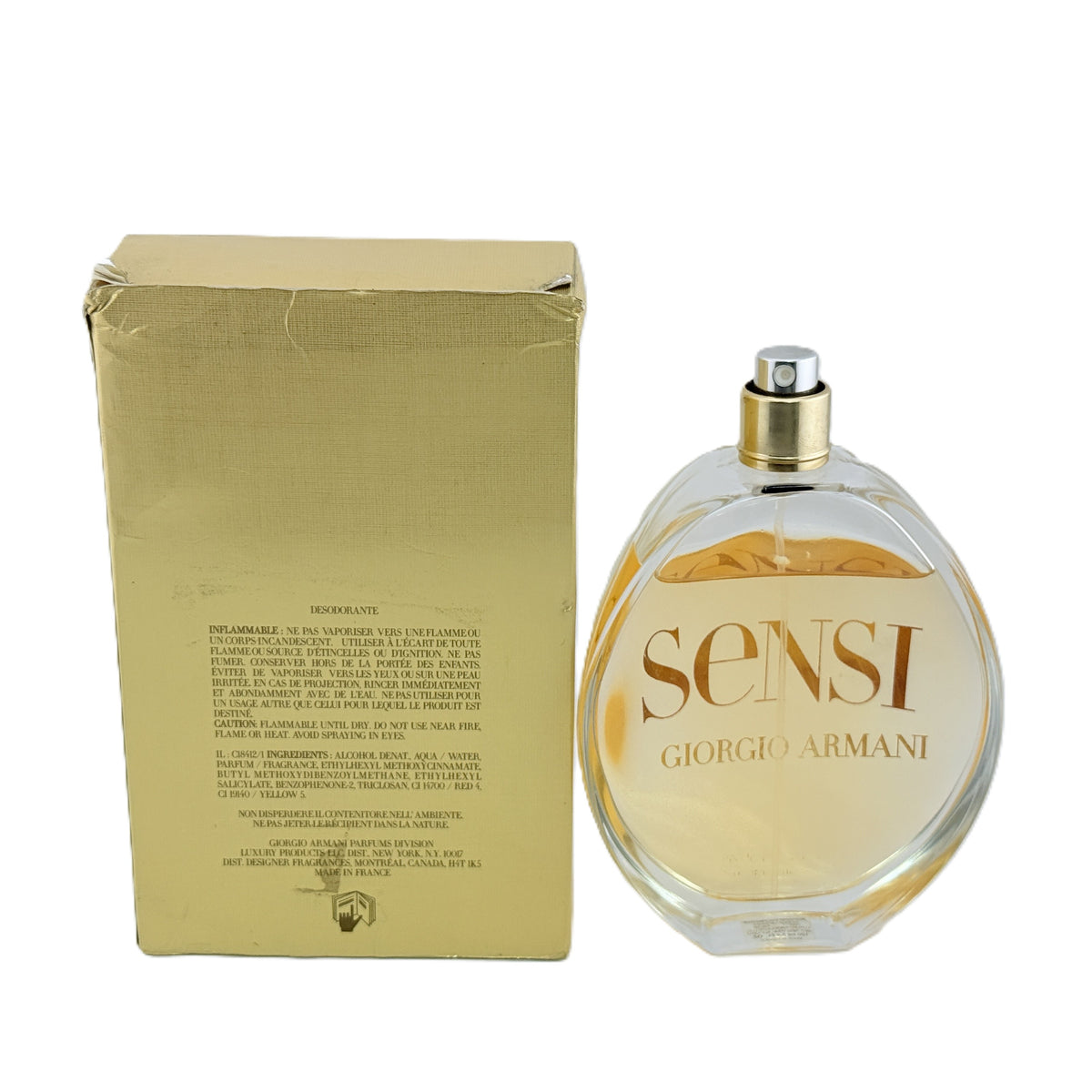 Giorgio Armani Sensi White Notes for Women Eau Fraiche 2.5 oz | Vintage Rare | No Cap & Sealed