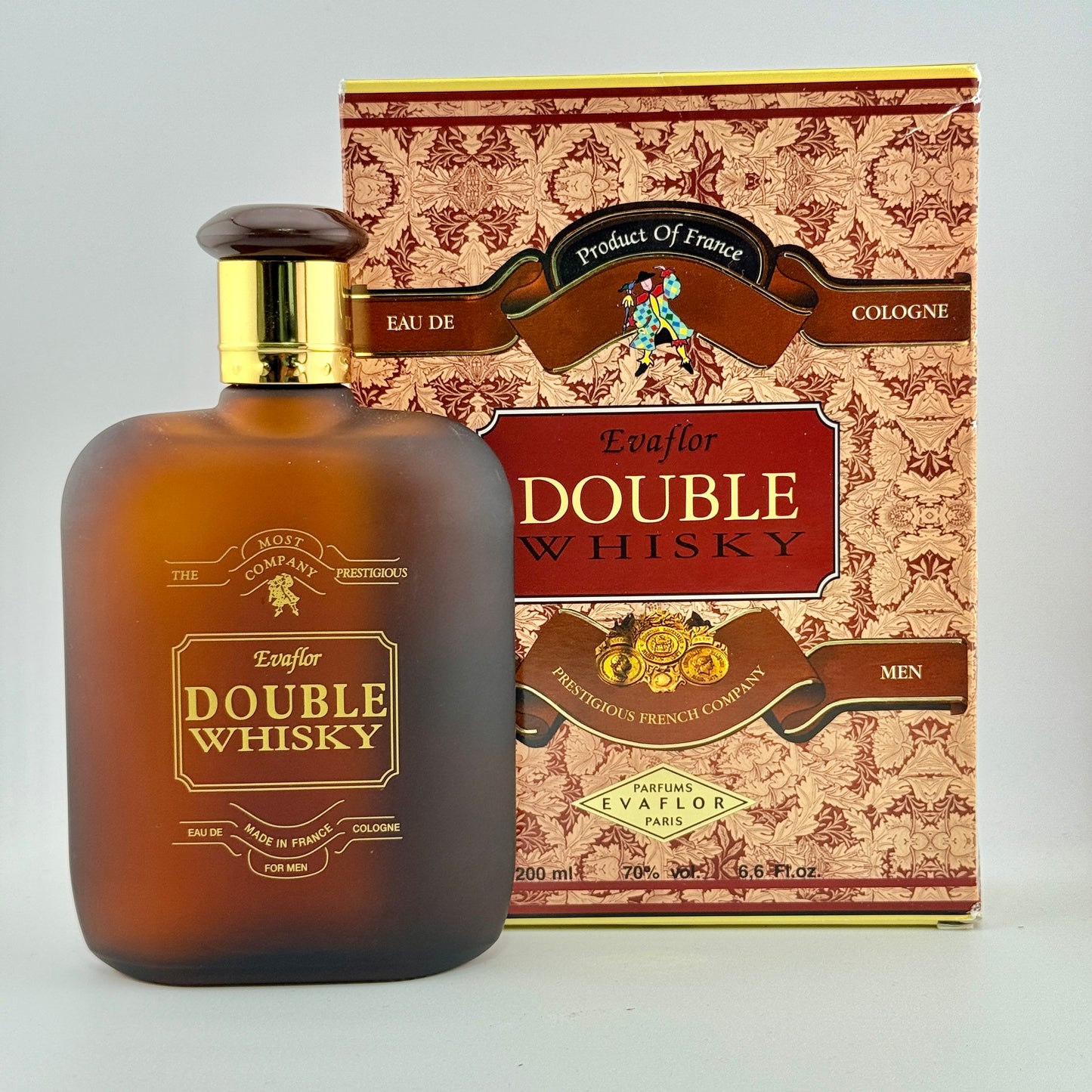 Double Whisky by Evaflor for men 6.6 fl.oz / 200 ml Eau de Cologne SPLASH