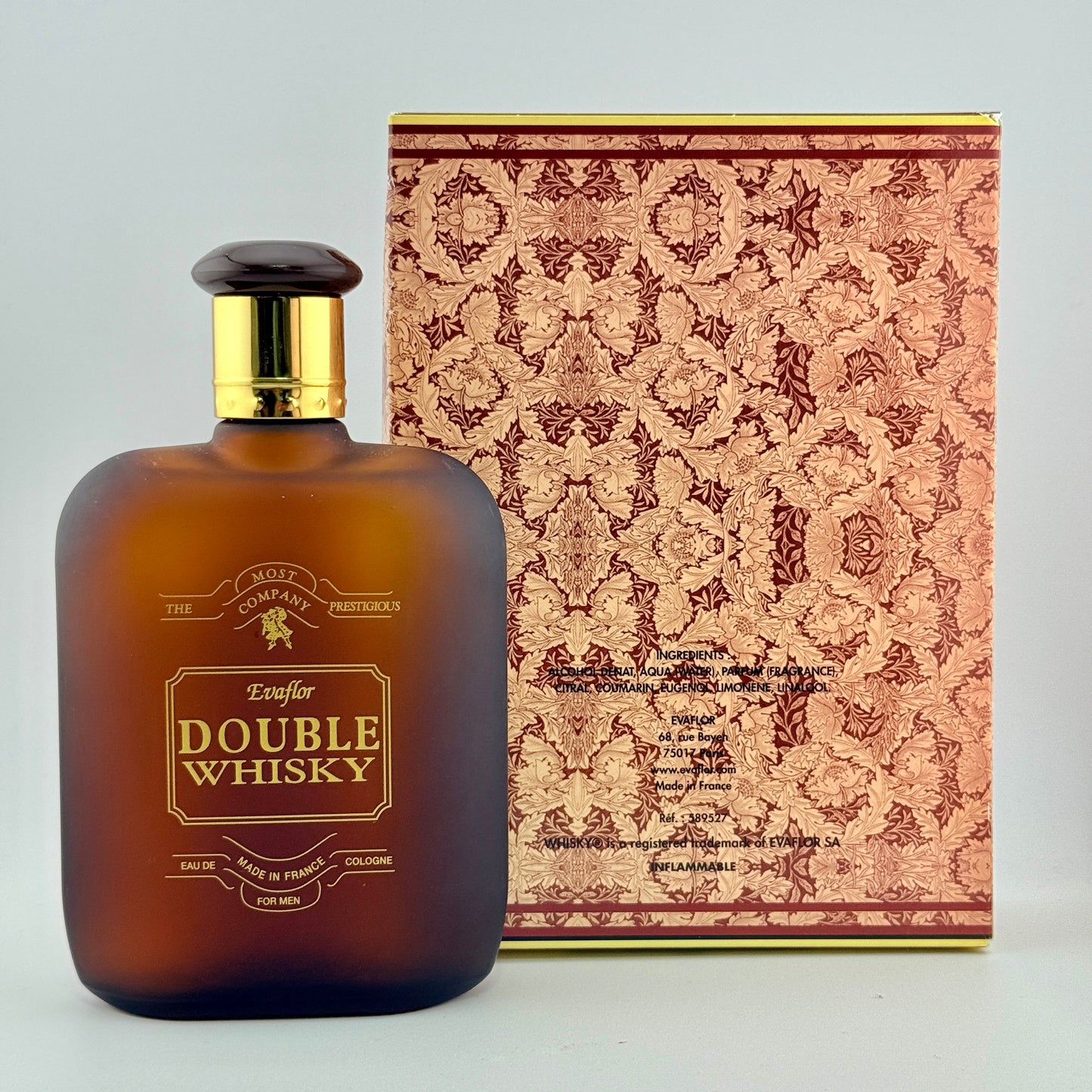 Double Whisky by Evaflor for men 6.6 fl.oz / 200 ml Eau de Cologne SPLASH