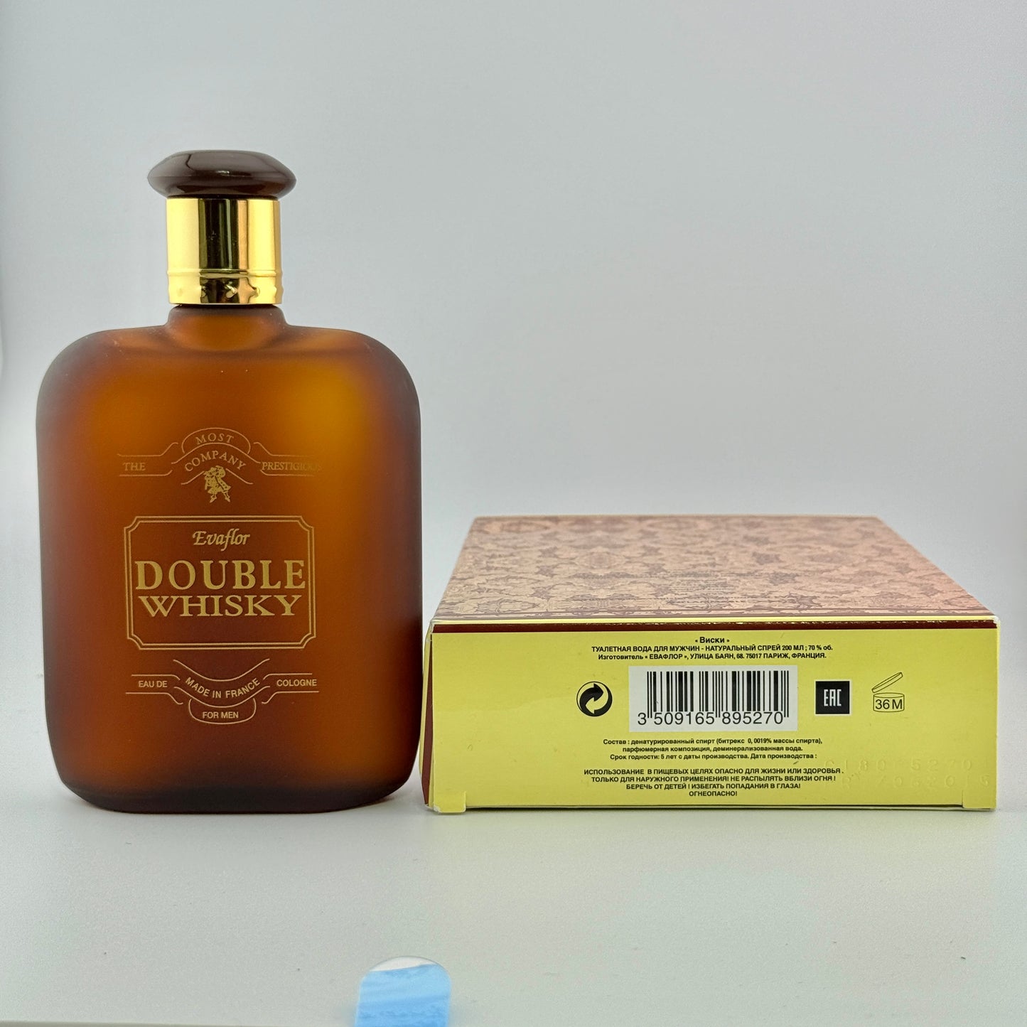 Double Whisky by Evaflor for men 6.6 fl.oz / 200 ml Eau de Cologne SPLASH