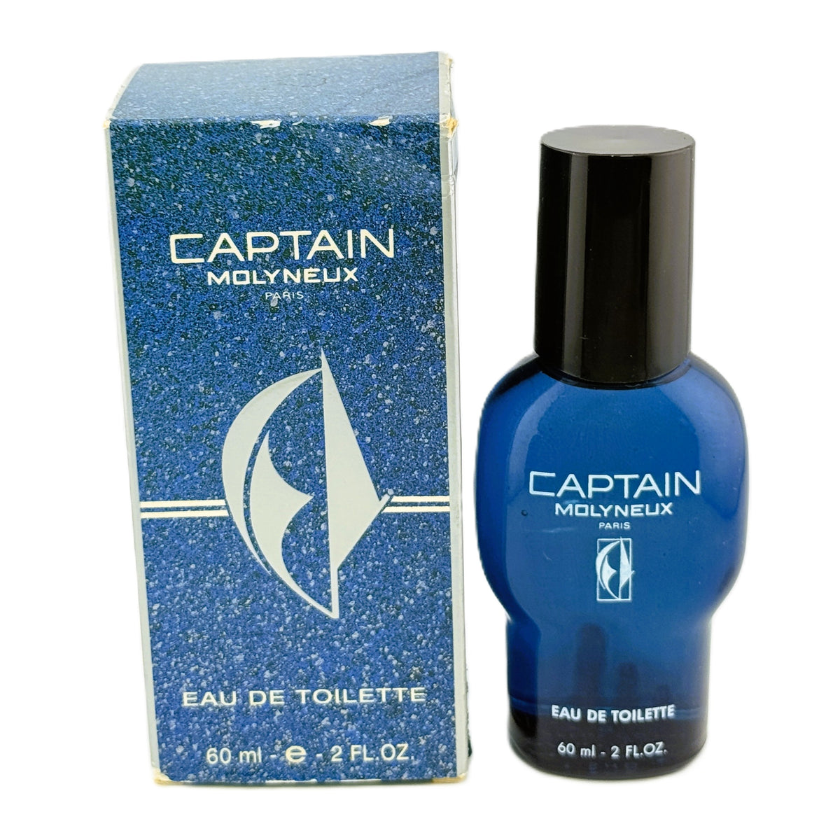 Captain by Molyneux Men's Eau de Toilette Splash 2 oz / 60 ml - Vintage, Damaged Box, No Cellophane