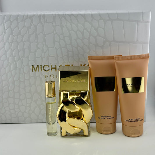 Michael Kors Pour Femme, 3.4 Oz - 4Pcs Set For Women