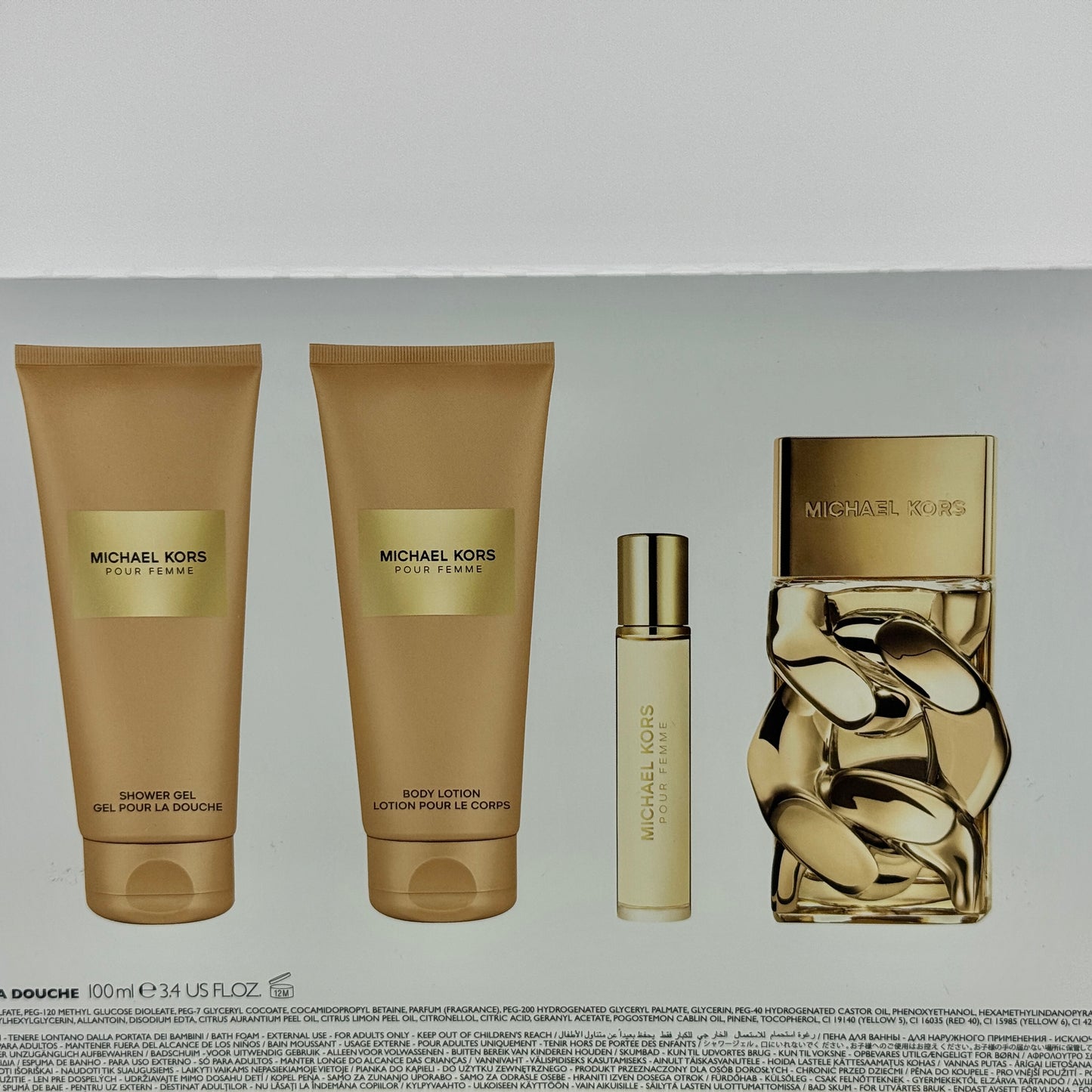 Michael Kors Pour Femme, 3.4 Oz - 4Pcs Set For Women