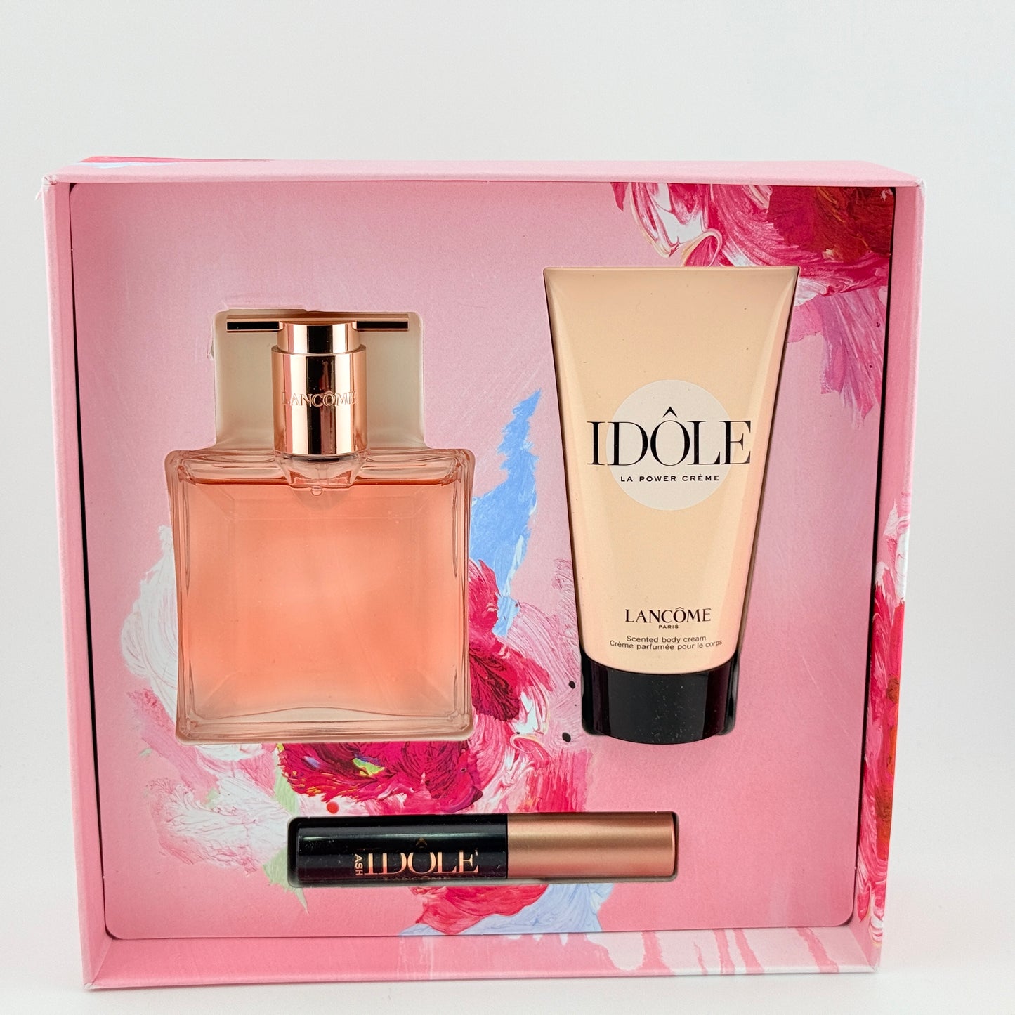 Idole Lancôme 3pcs Woman Set, 0.8 eau de parfum spray + lotion + mascara