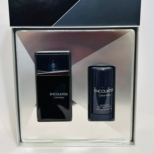Encounter by Calvin Klein for Men - 2 Pc Gift Set 3.4oz EDT Spray, 2.6oz Deodorant Stick