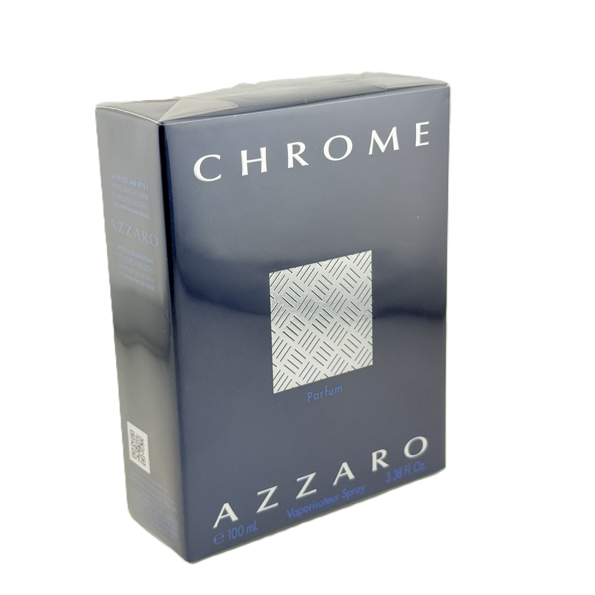 🔵 Azzaro Chrome Parfum for Men 3.38 fl.oz / 100 ml | New Sealed Cellophane Box | The Ultimate Chrome Experience