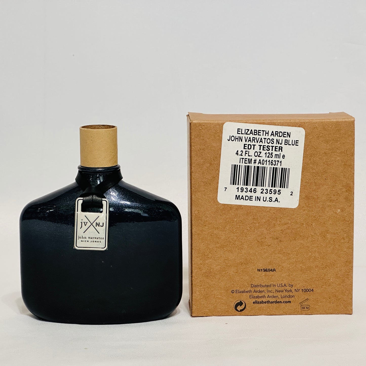 John Varvatos Nick Jonas Blue EDT 4.2 oz 125ml Men Spray - New No Cap Plain Box