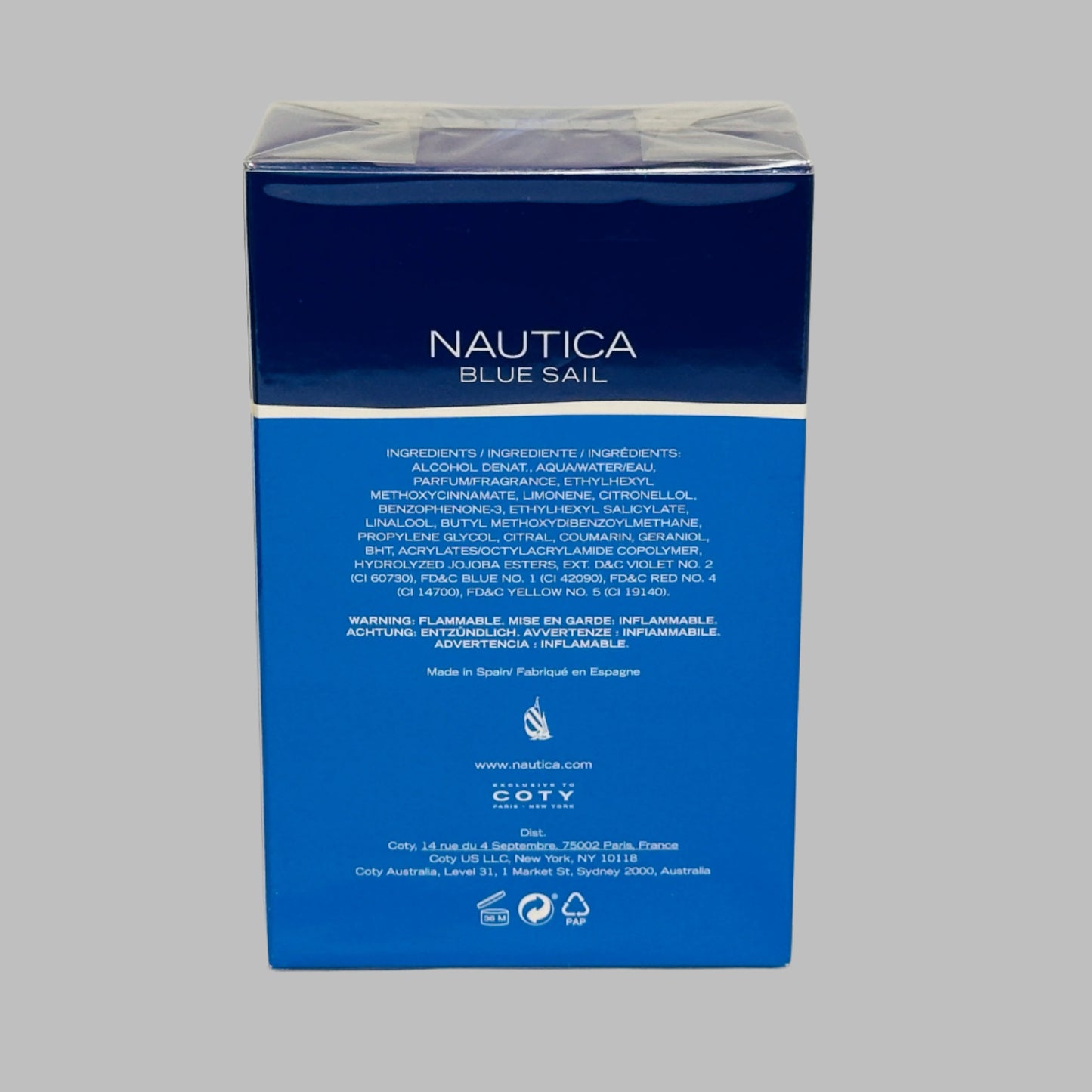 Nautica Blue Sail by Nautica for Men 3.4 fl.oz / 100 ml Eau De Toilette Spray