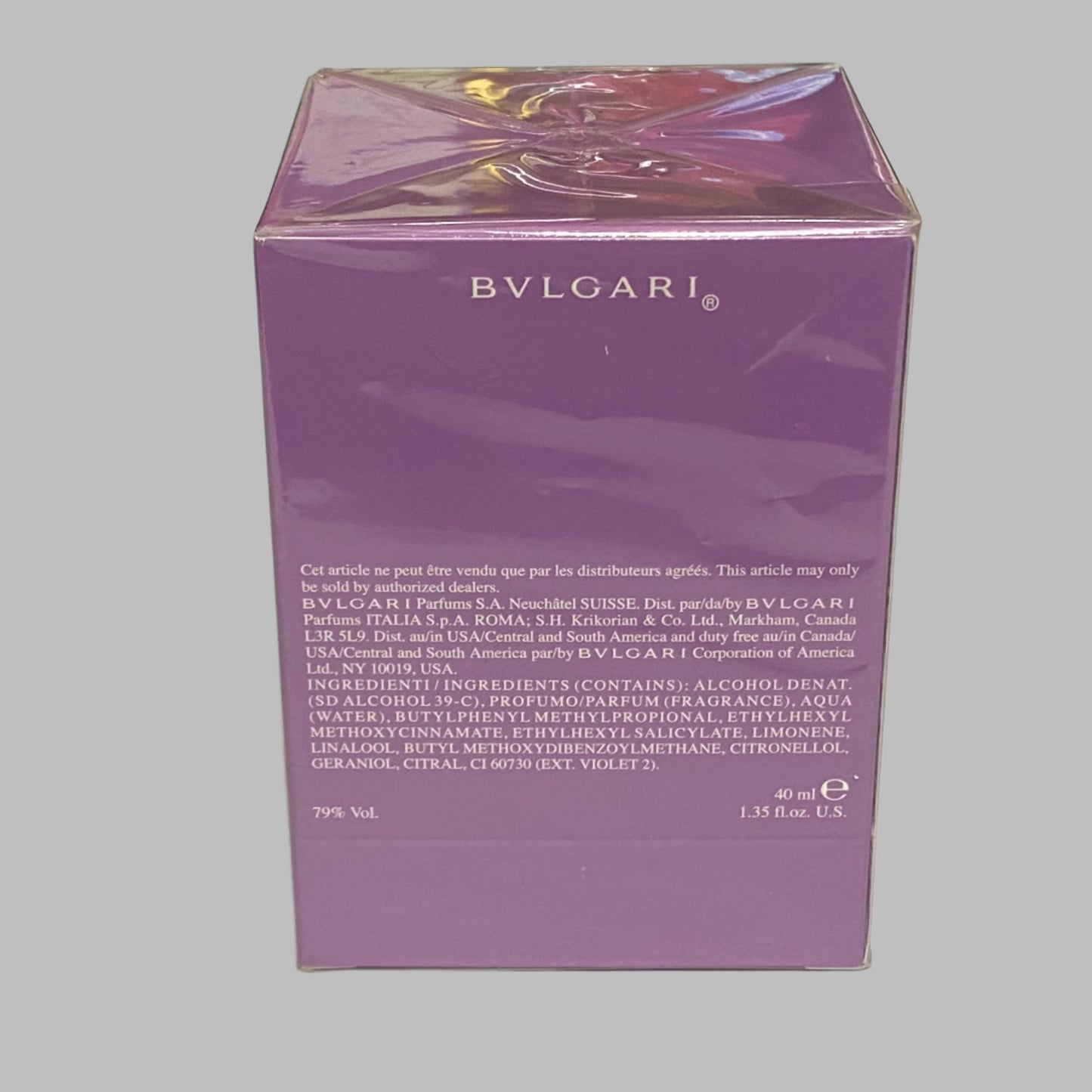 Omnia Amethyste By Bvlgari for Women 1.35 fl.oz / 40 ml Eau de Toilette Spray brand - Vintage
