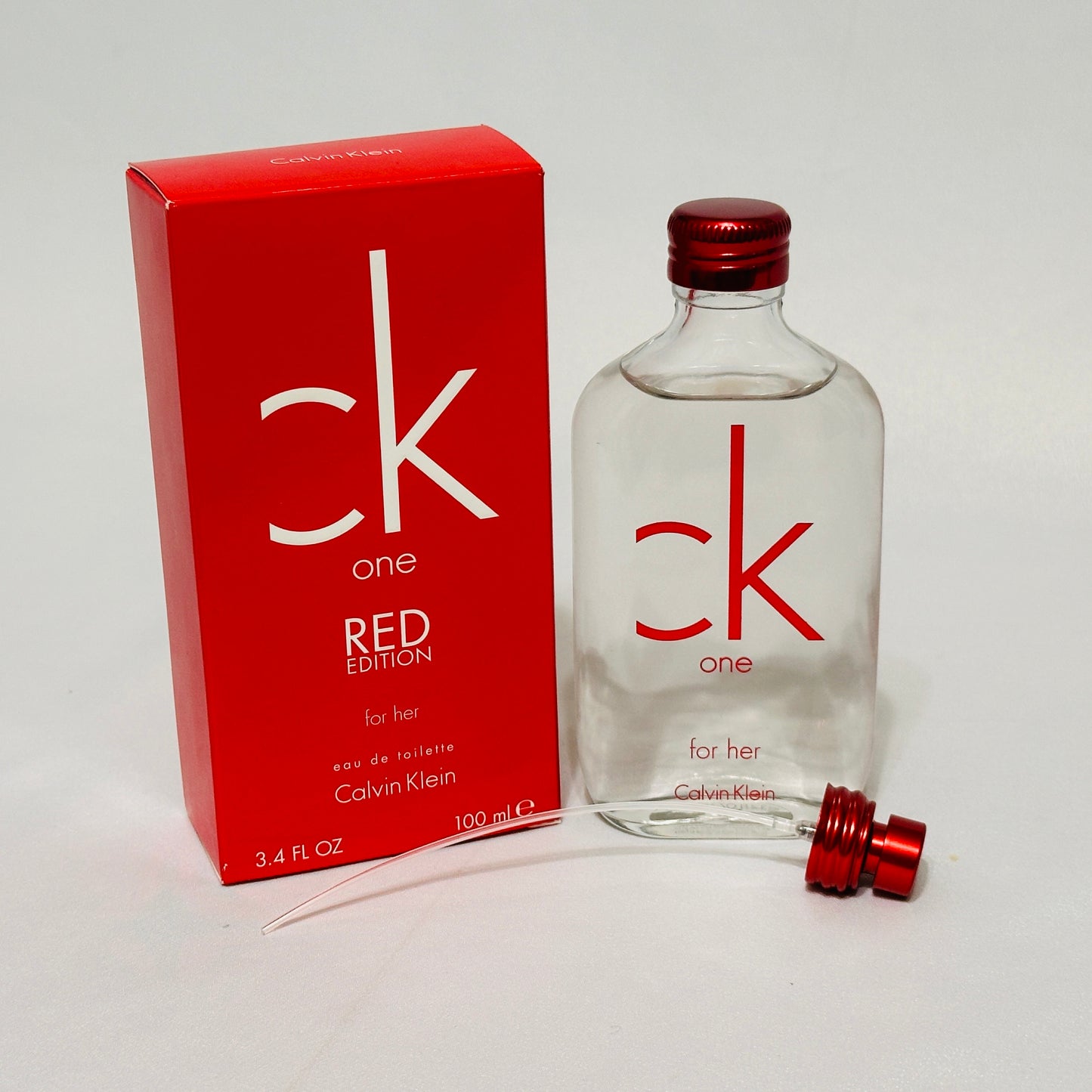 CK One Red Edition for Women  3.4 fl.oz / 100 ml Eau De Toilette Spray