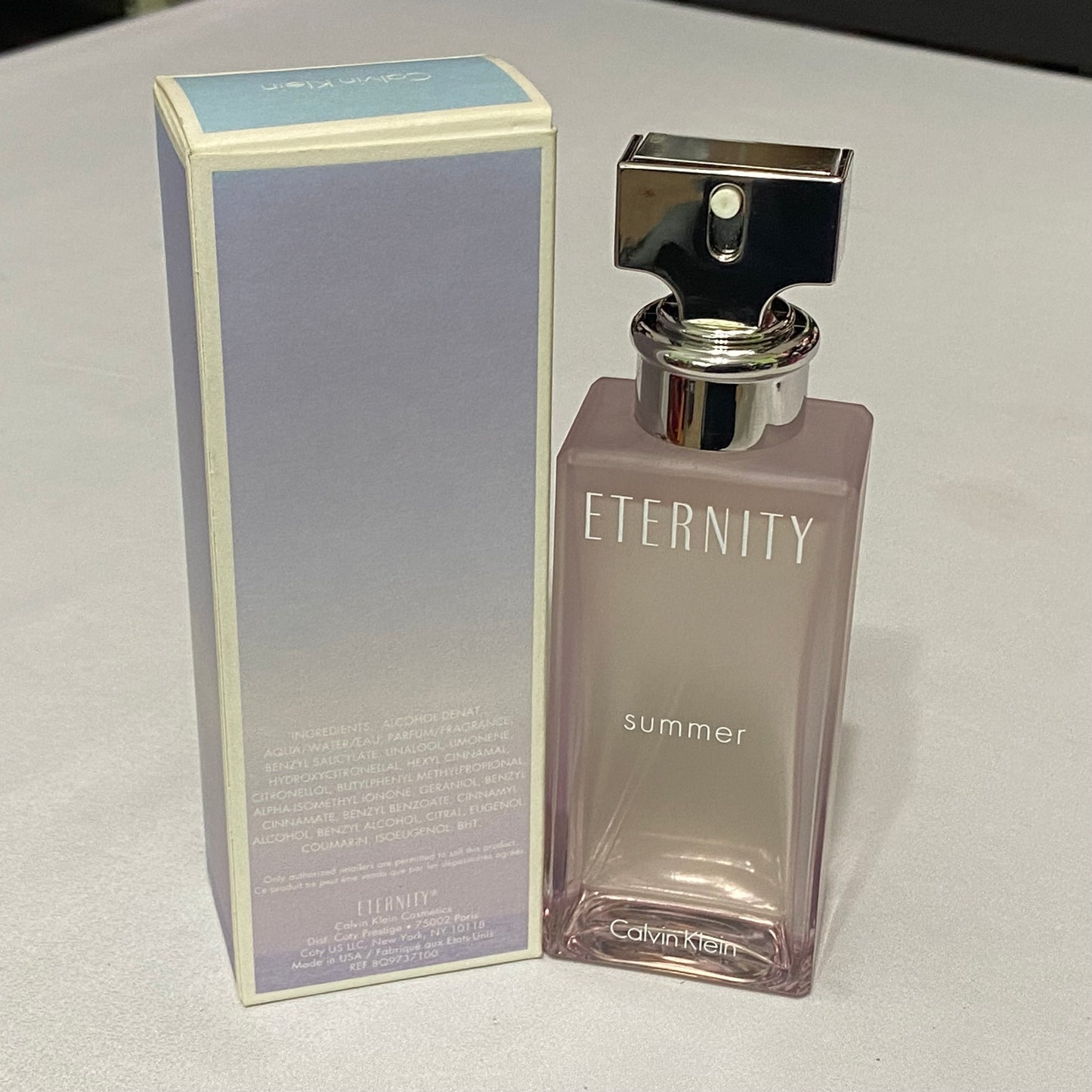Eternity Summer 2014 by Calvin Klein for Women 3.3 fl.oz / 100 ml eau de toilette spray new No cellophane damaged box