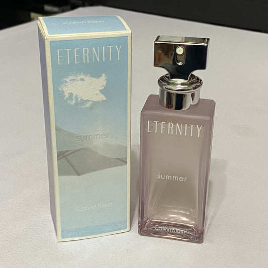 Eternity Summer 2014 by Calvin Klein for Women 3.3 fl.oz / 100 ml eau de toilette spray new No cellophane damaged box