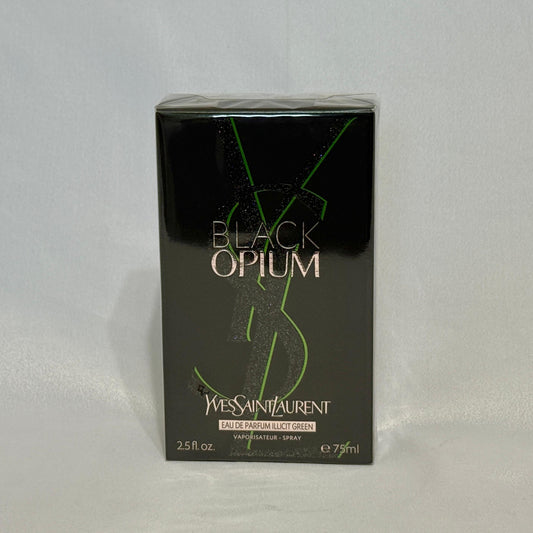 Black Opium Yves Saint Laurent 2.5 oz / 75 ml Eau De Parfum Illicit Green Spray