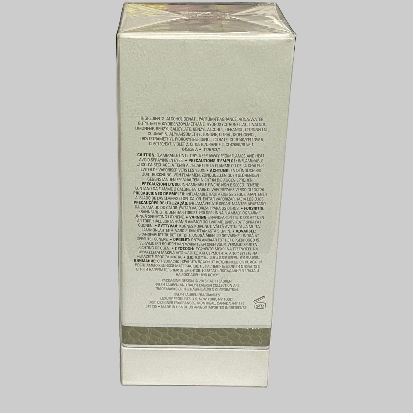 Ralph Lauren Collection SAGE Unisex  3.4 fl.oz / 100 ml Eau De Parfum Spray