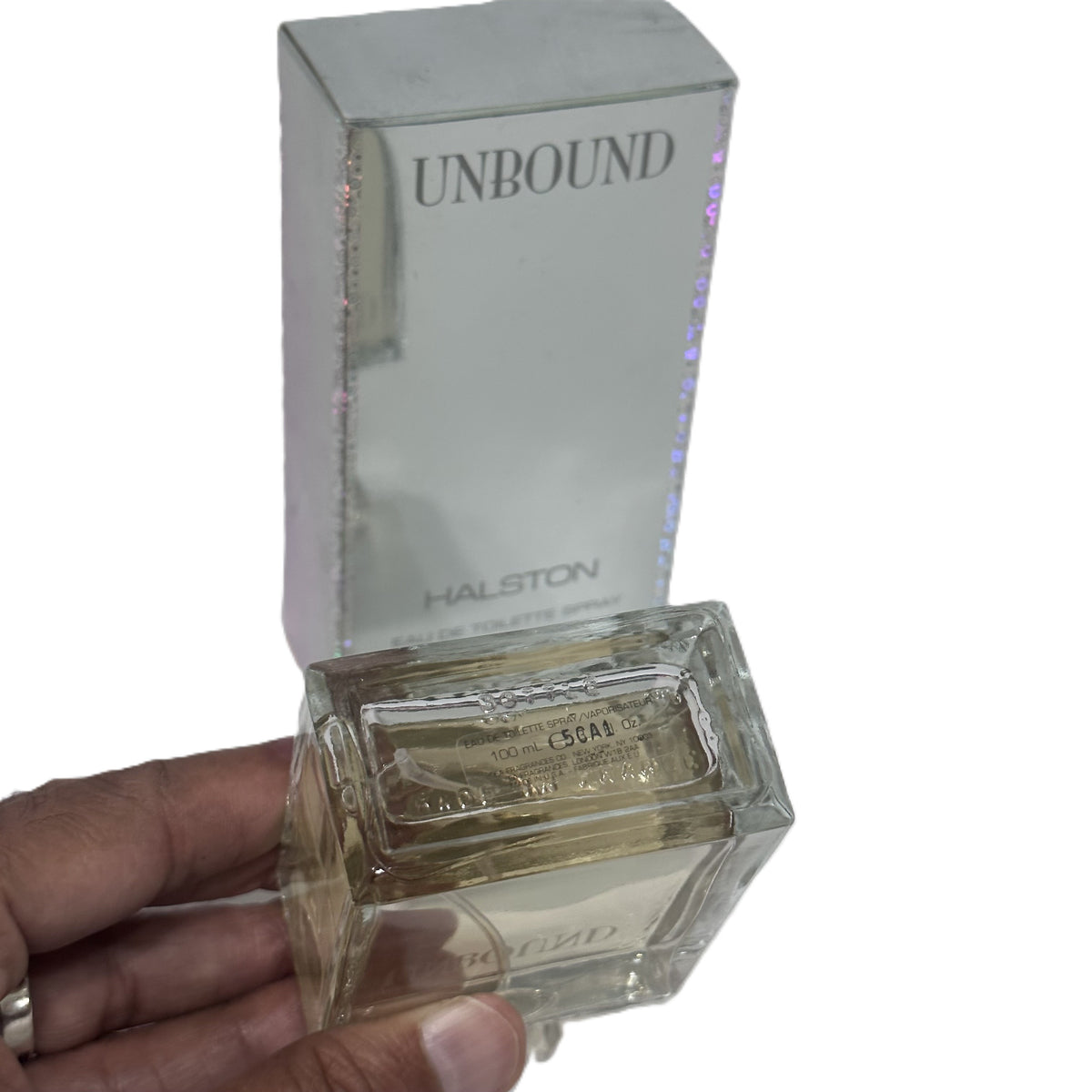 Unbound by Halston for Women EDT 3.4 oz | Vintage Rare | Batch Code 4LA3 | New Bottle, Faded Box