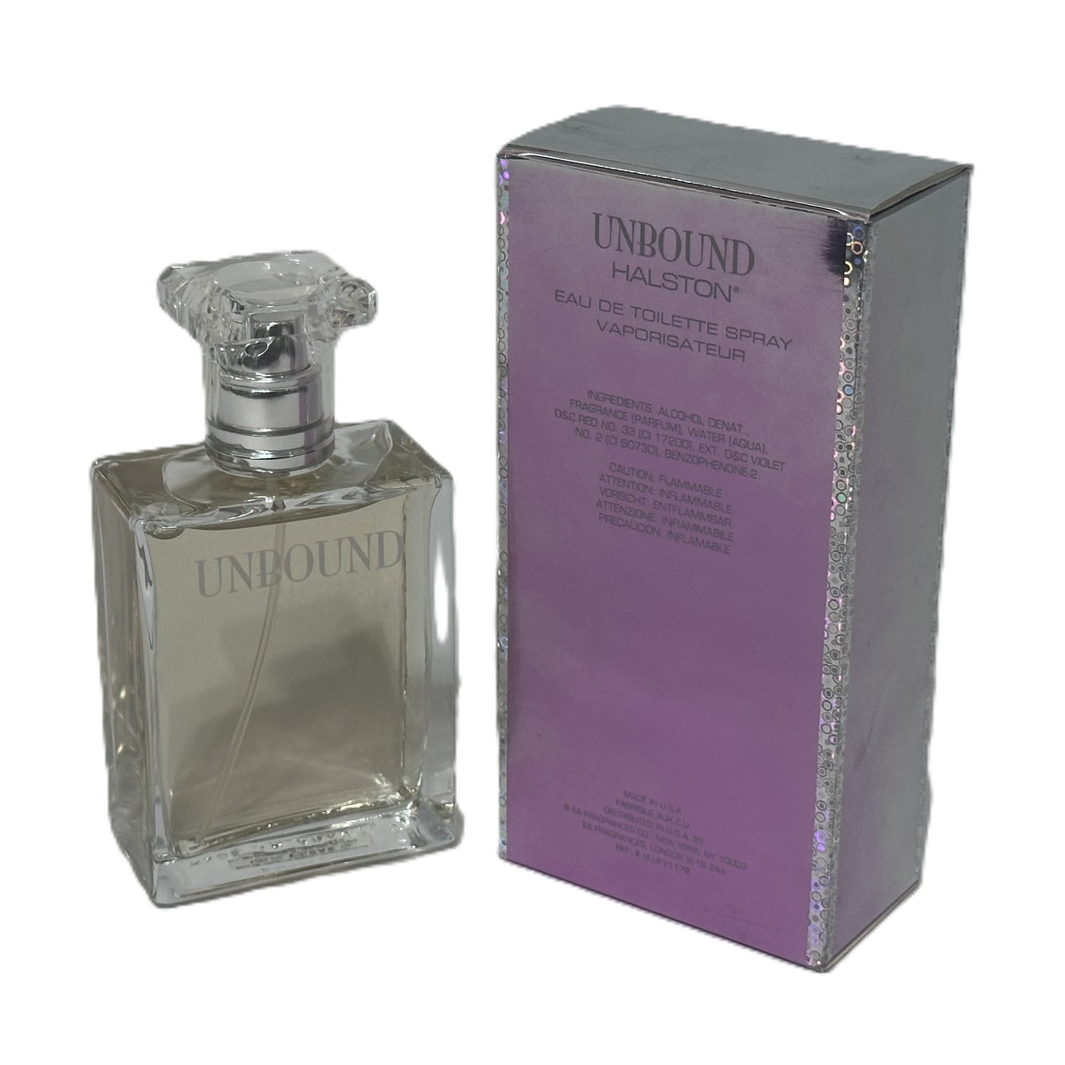 Unbound by Halston for Women EDT 3.4 oz | Vintage Rare | Batch Code 4LA3 | New Bottle, Faded Box