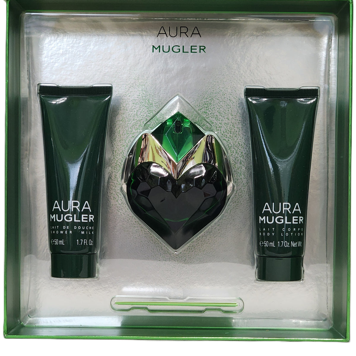 Mugler Aura 3-Piece Gift Set for Women | EDP Spray + Body Lotion + Shower Milk