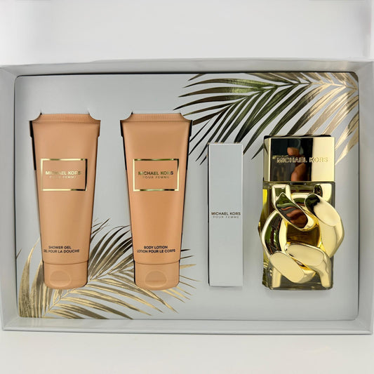 Michael Kors Pour Femme, 3.4 Oz - 4Pcs Set For Women
