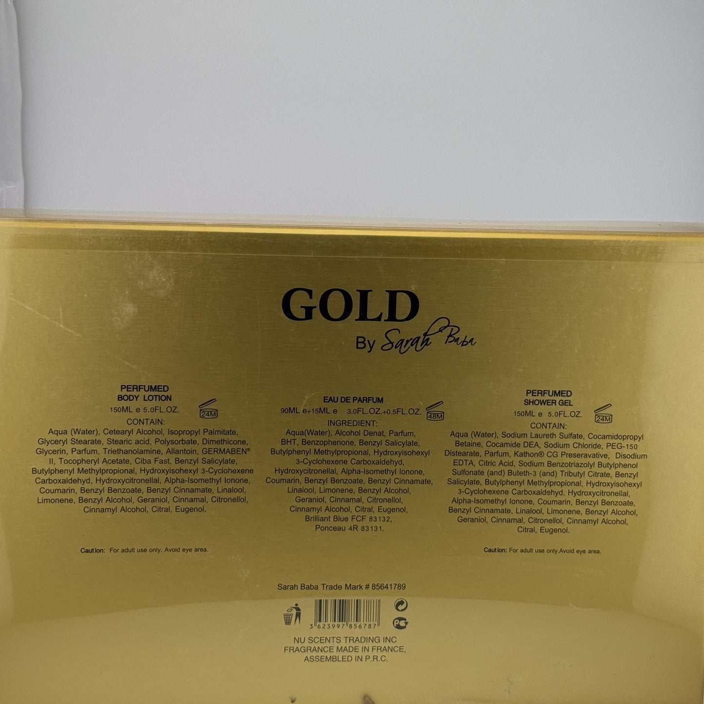 Sarah Baba Gold 4-PCs women perfume set