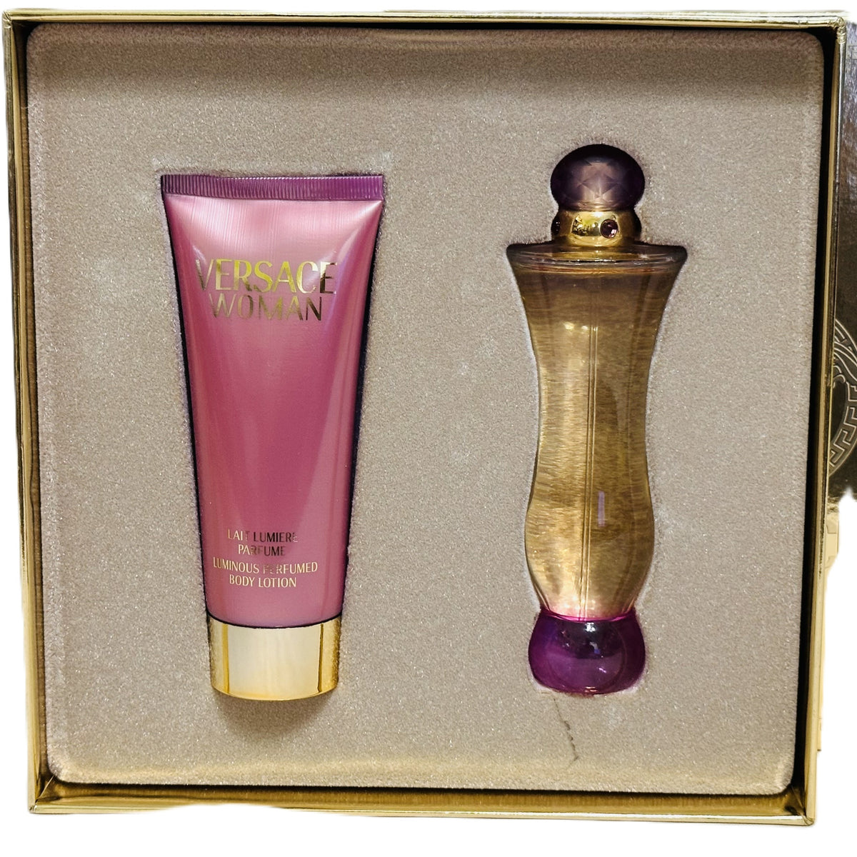 🌹 RARE VINTAGE COLLECTION: Versace Woman by Versace for Women | 5 Options | 2 Batch-Dated Tester Boxes (2018 & 2014) + 2-Piece Vintage Set (Golden Box) + 2x 3-Piece Sets | Michel Almairac 2000 | Italian Luxury
