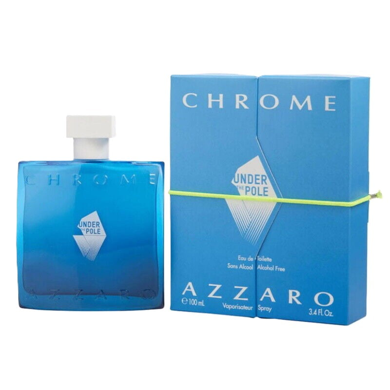 ❄️ RARE & Discontinued: Azzaro Chrome Under the Pole for Men 3.4 fl.oz / 100 ml EDT Spray | New, No Cellophane | Collector Flanker