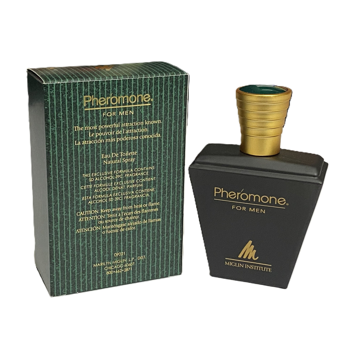 🧪 EXTREMELY RARE VINTAGE: Pheromone by Marilyn Miglin for Men | 3 Options | 2.0 oz EDT Splash + 3.4 oz EDT Spray (No Cap) + 3.4 oz EDT Spray | The Legendary “World’s Most Precious Perfume” | Chicago Beauty Icon