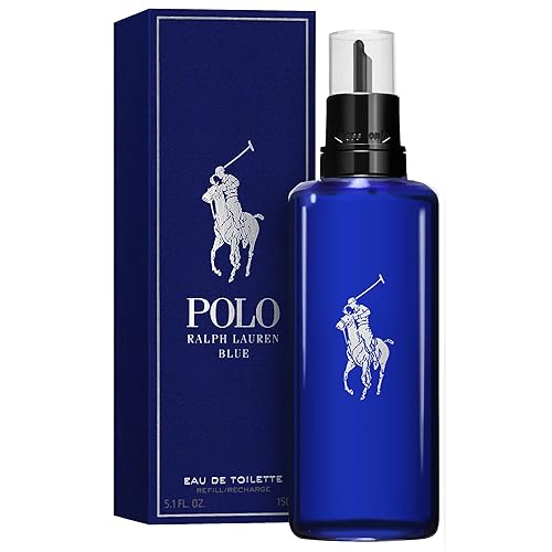 Polo Blue by Ralph Lauren for Men | 150 ml / 5.1 fl oz EDT Refill / Recharge | Wrapped Box