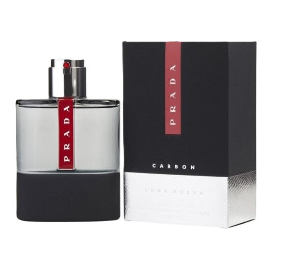 ⚡ RARE FORMATS: Prada Luna Rossa Carbon for Men | 2 Options | 3.4 oz EDT Sealed + Rare 5.1 oz EDT Recharge/Refill | The Darkly Futuristic Luna Rossa | Daniela Andrier 2017 | Hard-to-Find