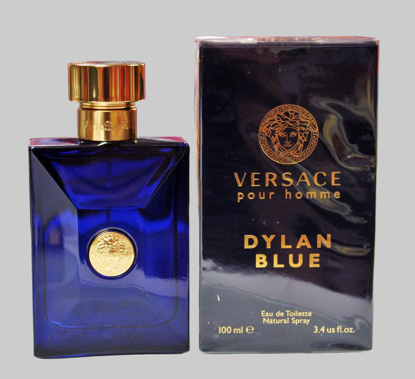 Versace Dylan Blue Eau de Toilette, Cologne for Men, 3.4 oz