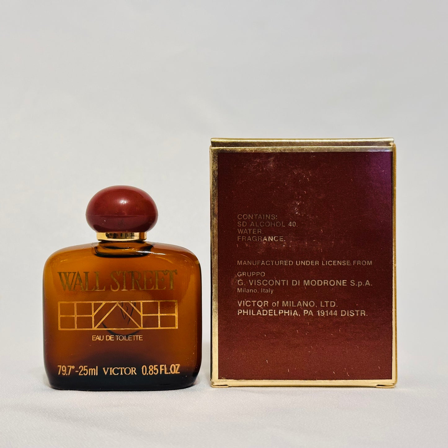 Wall Street by Victor of Milano 0.85 fl.oz / 25 ml Eau de Toilette splash - vintage rare