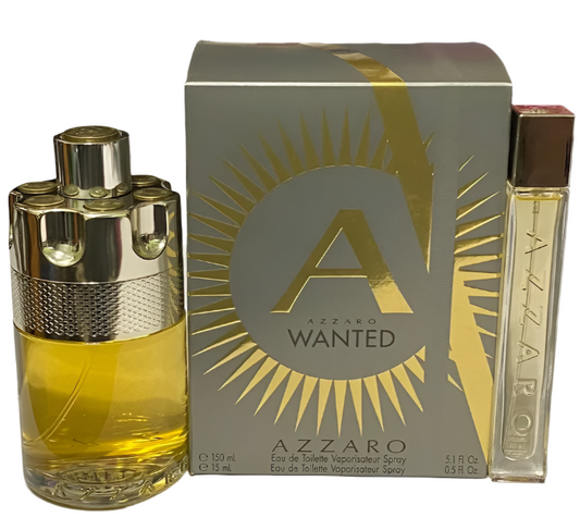 Azzaro Wanted by Azzaro for Men - 2 Pc Gift Set 5.1oz EDT Spray, 0.5oz EDT Spray