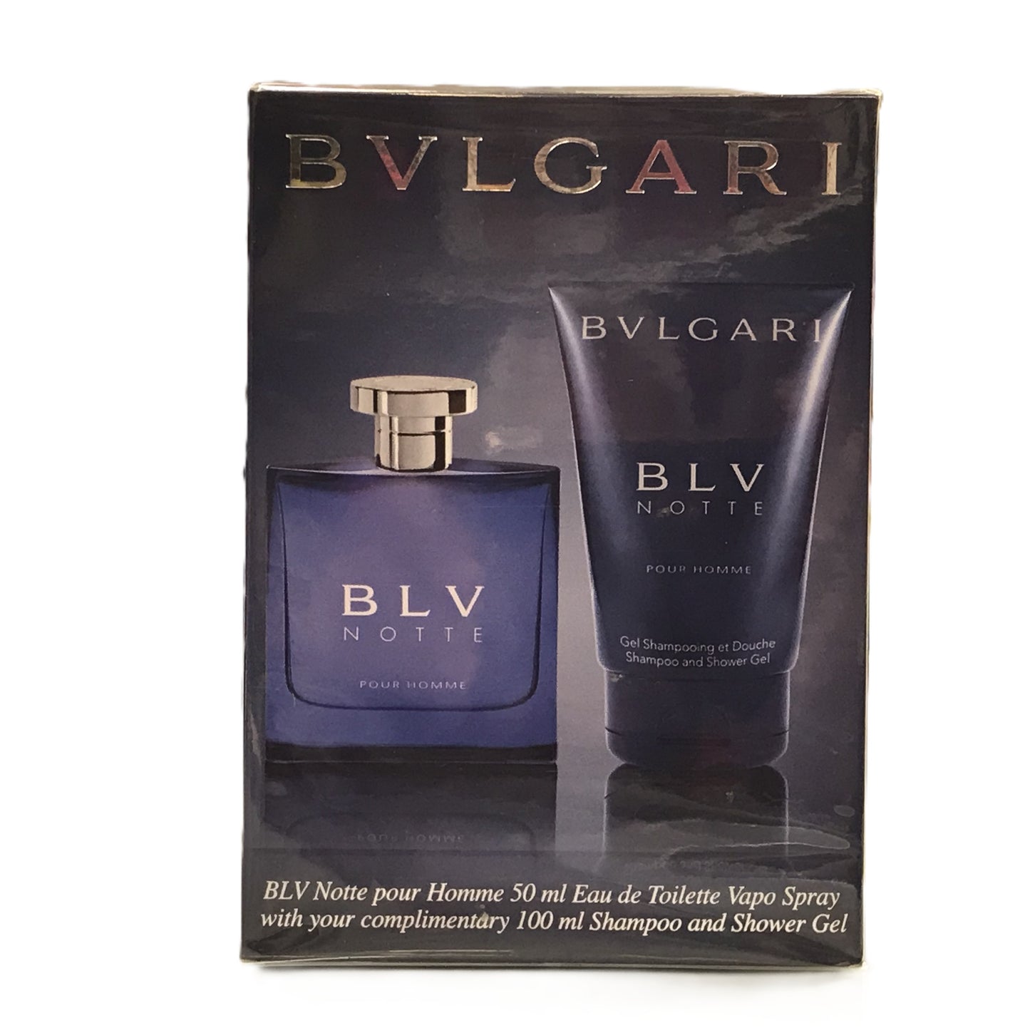 Bvlgari Blv Notte Pour Homme 2 Pcs Travel Duo Set For Men - Rare