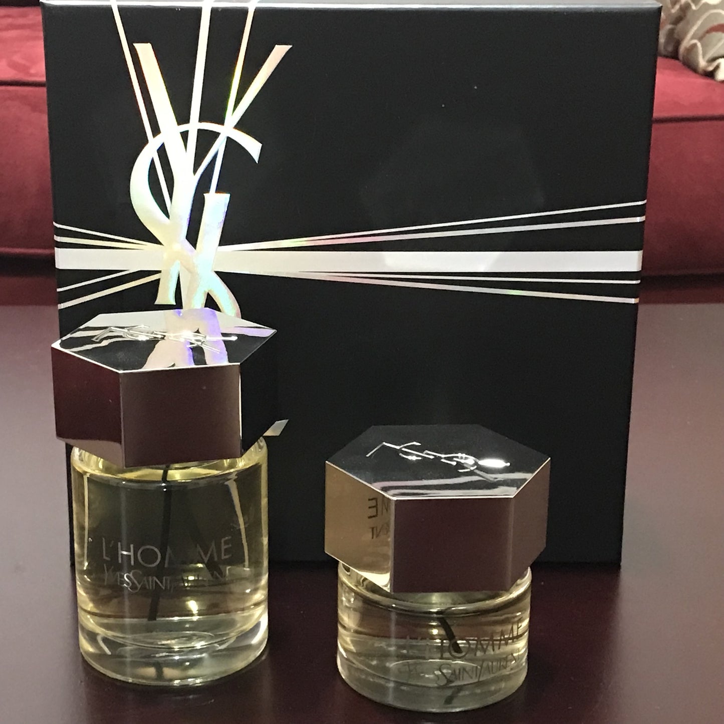 L'Homme By Yves Saint Laurent 2 Bottles Men Set, 3.3 + 1.3 oz spray