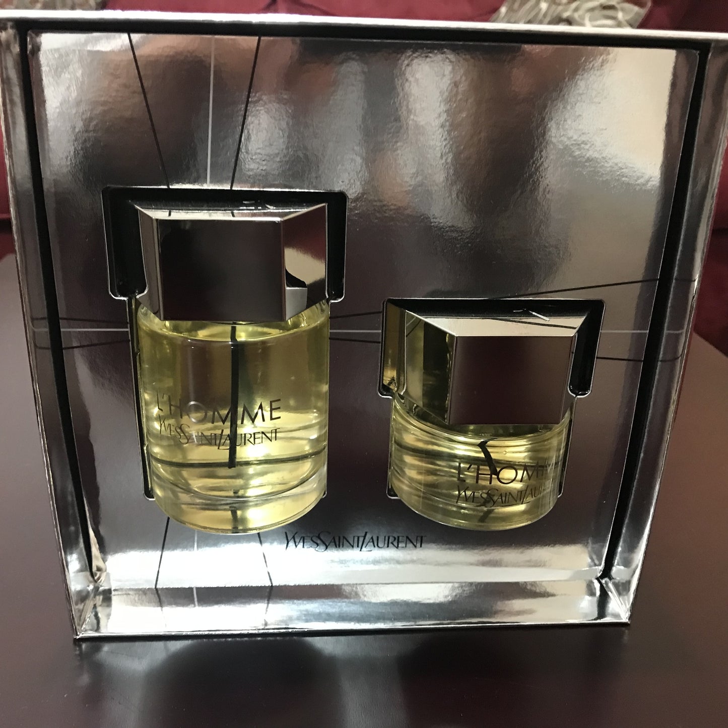L'Homme By Yves Saint Laurent 2 Bottles Men Set, 3.3 + 1.3 oz spray