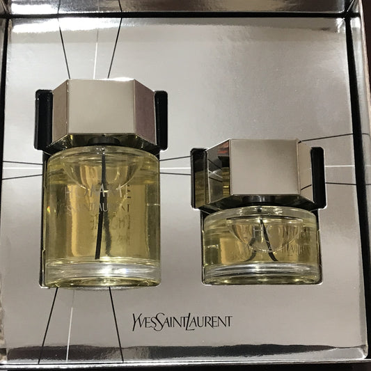 L'Homme By Yves Saint Laurent 2 Bottles Men Set, 3.3 + 1.3 oz spray
