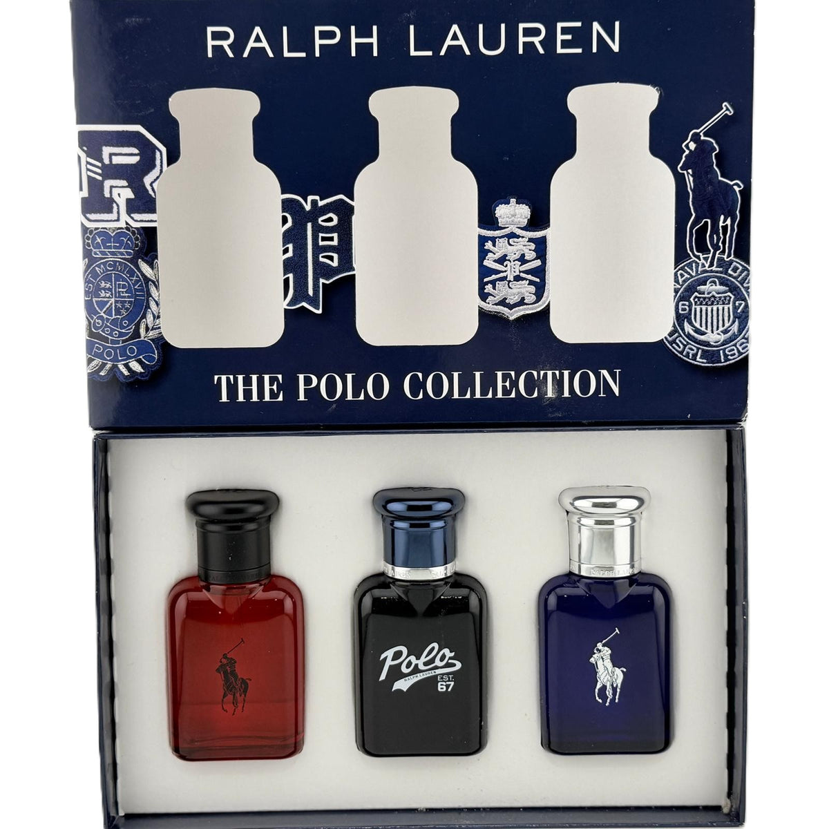 🐴 The Polo Collection by Ralph Lauren for Men | Polo Red + Polo 67 + Polo Blue | 3 × 1.36 fl.oz / 40 ml EDT Spray Set | New in Display Box | Actual Images!