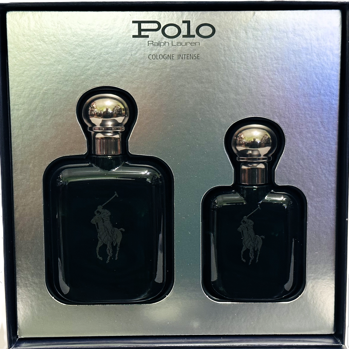 Polo Cologne Intense by Ralph Lauren for Men | 118 ml + 59 ml Spray 2-Bottle Set | Box Wear