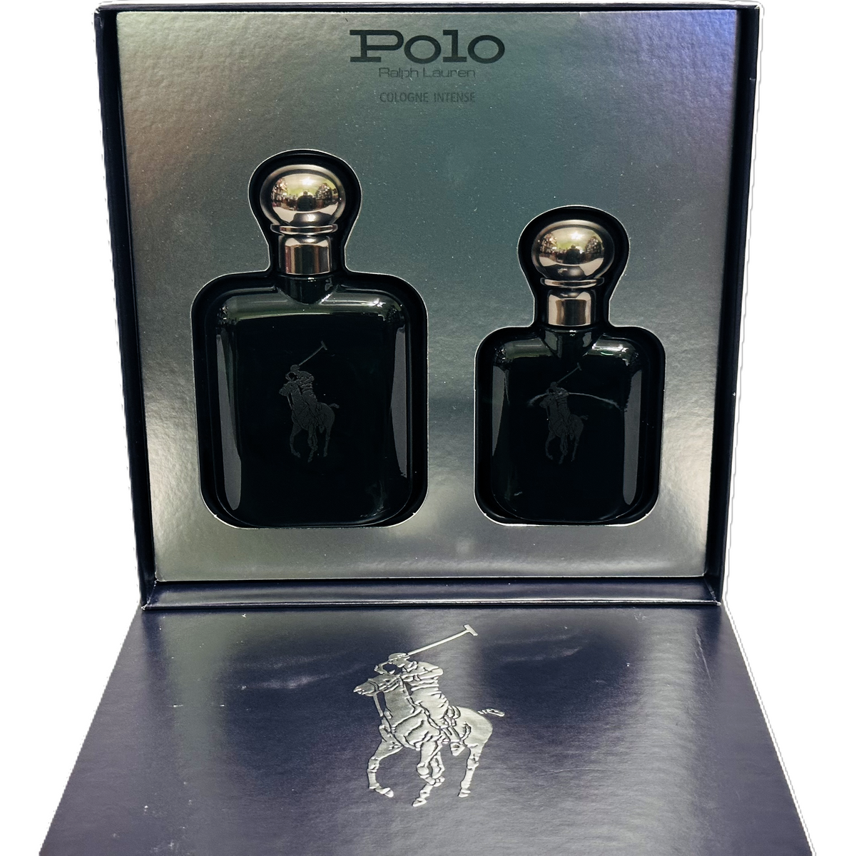 Polo Cologne Intense by Ralph Lauren for Men | 118 ml + 59 ml Spray 2-Bottle Set | Box Wear