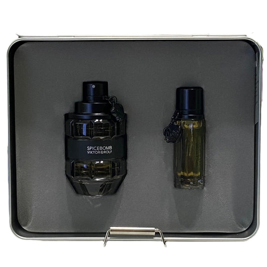 Spicebomb by Viktor & Rolf 2 Bottles Men Set, 3.04 + 0.68 oz eau de toilette spray