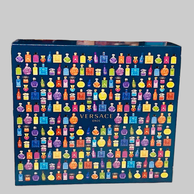 Eros by Versace Gift Set for Men 3.4oz EDT Spray 2.5oz Deodorant Stick 0.3oz EDT Spray