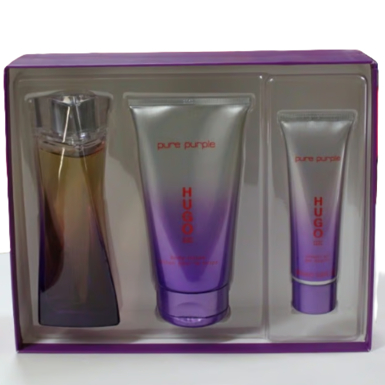 Hugo Boss Pure Purple for Women EDP | Vintage Formulation | Sample Vials, 1.6 oz, 3.0 oz & Gift Set