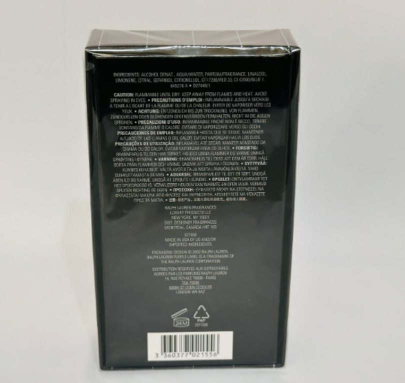 Ralph Lauren Purple Label 4.2oz Eau De Toilette EDT Spray for Men - New